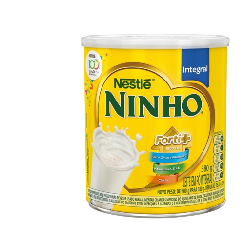 Leite Em Pó Ninho Integral Instantâneo Lata 380gr