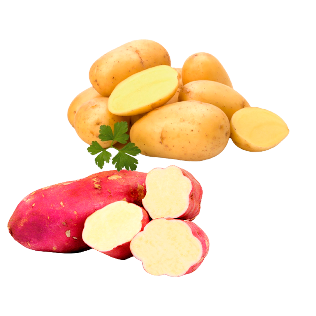 Batata Inglesa Extra E Batata Doce Roxa