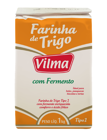 Farinha De Trigo Vilma C/Fermento 1kg