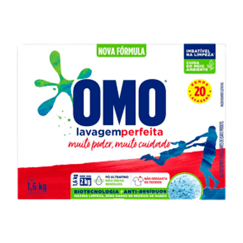Sabão Em Pó Omo Lavagem Perfeita 1,6kg