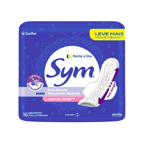 Absorvente Sym Noite&amp;Dia Pct C/16un