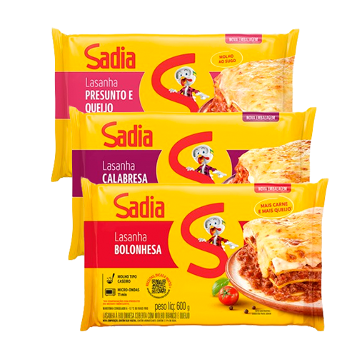 Lasanha Sadia 600gr Sabores