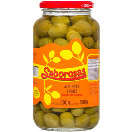 Azeitona Verde Saborosa Vd 500gr