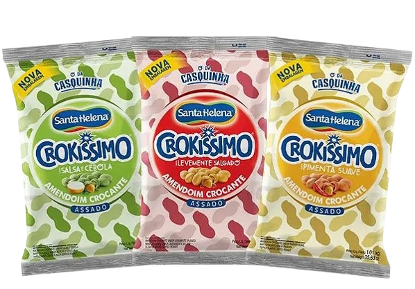 Amendoim Crokissimo Santa Helena 1,01kg Sabores