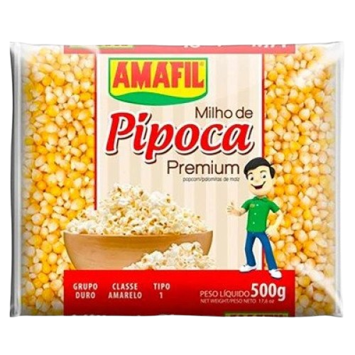 Milho De Pipoca Amafil 500gr
