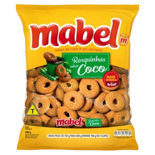 Biscoito Mabel Rosquinha De Coco 600gr