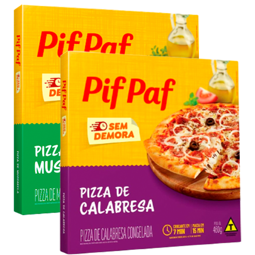 Pizza Pif Paf 460gr Sabores